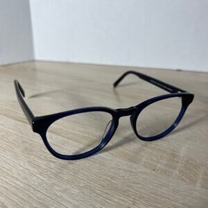 Warby Parker Whalen 356 Eyeglasses Dark Blue Frames Only 51-18-145